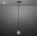 Modern brass decorbites crystal pearl pendant light kitchen glass