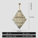 Modern brass designer led crystal chandelier dining room light