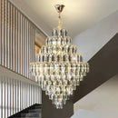 Modern brass designer led crystal chandelier dining room light