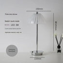Modern brass diamond touch desk lamp bedroom crystal light