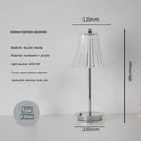 Modern brass diamond touch desk lamp bedroom crystal light