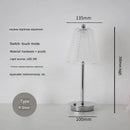 Modern brass diamond touch desk lamp bedroom crystal light
