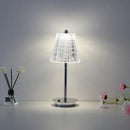 Modern brass diamond touch desk lamp bedroom crystal light