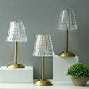 Modern brass diamond touch desk lamp bedroom crystal light