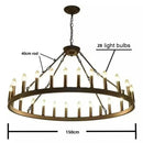 Modern brass double tier pendant chandelier living room light