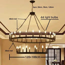 Modern brass double tier pendant chandelier living room light