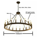Modern brass double tier pendant chandelier living room light