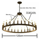 Modern brass double tier pendant chandelier living room light