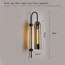 Modern brass e27 glass wall light bedroom sconce
