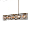Modern brass faceted crystal pendant light dining room island lamp