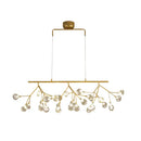 Modern brass finish branching island light dining room chandelier