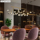 Modern brass finish branching island light dining room chandelier