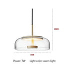 Modern brass floor lamp with glass lampshade for living room