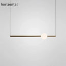 Modern brass geometric glass pendant lights for dining room