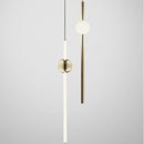 Modern brass geometric glass pendant lights for dining room