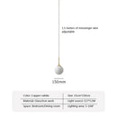 Modern brass glass ball led chandelier – dining room pendant light