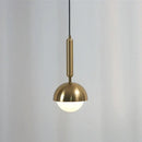Modern brass glass ball led pendant chandelier for dining room