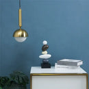 Modern brass glass ball led pendant chandelier for dining room