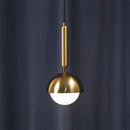 Modern brass glass ball led pendant chandelier for dining room