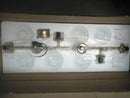 Modern brass glass ball metal pendant light kitchen bar 5 globe