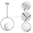 Modern brass glass ball pendant lights kitchen suspension luminaire