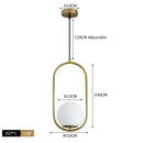 Modern brass glass ball pendant lights kitchen suspension luminaire