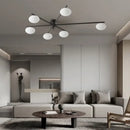 DecorBites™ Brass Glass Ceiling Lamp, G9 Bulb Suspension Light for Bedroom, Living Room