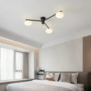 DecorBites™ Brass Glass Ceiling Lamp, G9 Bulb Suspension Light for Bedroom, Living Room