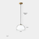 Modern brass glass jelly pendant lamp for dining room