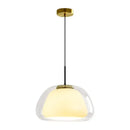 Modern brass glass jelly pendant lamp for dining room