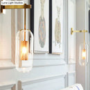 Modern brass glass wall sconce bedroom wire mesh guard 110v-120v