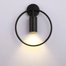 DecorBites™ Brass Gold Ring Adjustable LED Wall Sconce Light for Home Hotel Corridor