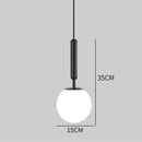 Modern brass golden glass balls ceiling light dining room cluster