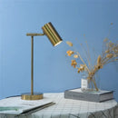 Modern brass golden table lamp study reading desk light