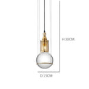 Modern brass honeycomb crystal ball led pendant light dining room