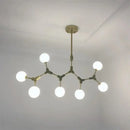Modern brass iron magic molecular pendant lights dining room