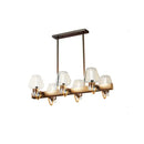 Modern brass linear design chandelier dining room 110v-120v light