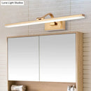 Modern brass linear vanity led light bathroom wall fixture