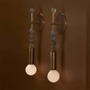 Modern brass marble ball wall sconce bedroom led light