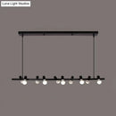 Modern brass metal island lamp adjustable dining room pendant light