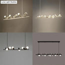 Modern brass metal island lamp adjustable dining room pendant light
