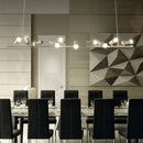 Modern brass metal island lamp adjustable dining room pendant light