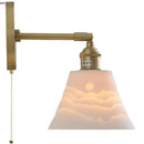 Modern brass mountain led wall lamp sconce – bedroom stair light