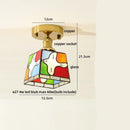 Modern brass orchid glass led ceiling lamp for bedroom