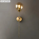 DecorBites™ Modern Glass Wall Mount Lamp: Sleek Brass Sconce Light with Pencil Arm