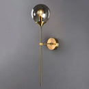 DecorBites™ Modern Glass Wall Mount Lamp: Sleek Brass Sconce Light with Pencil Arm