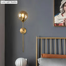 DecorBites™ Modern Glass Wall Mount Lamp: Sleek Brass Sconce Light with Pencil Arm