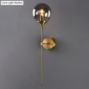DecorBites™ Modern Glass Wall Mount Lamp: Sleek Brass Sconce Light with Pencil Arm
