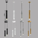 Modern brass pendant light kitchen minimalist led hanging lamp