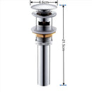 Modern brass pop up drain for bathroom sink four finishes